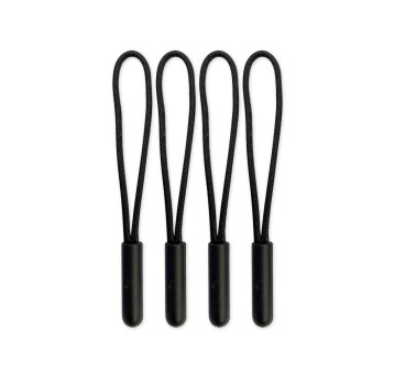 ZAWIESZKI DO SUWAKA ZIPPER PULL CORDS - CZARNY