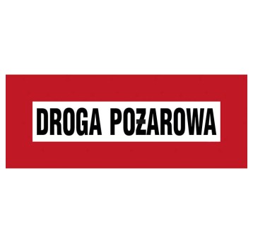 ZNAK PRZECIWPOŻAROWY-DROGA POŻAROWA-BC 109 BR PN