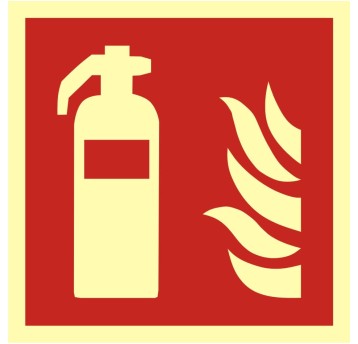 ZNAK PRZECIWPOŻAROWY-GAŚNICA-BAF 001 C1 PS
