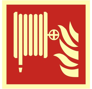 ZNAK PRZECIWPOŻAROWY-HYDRANT WEWNĘTRZNY-BAF 002 C1 PS
